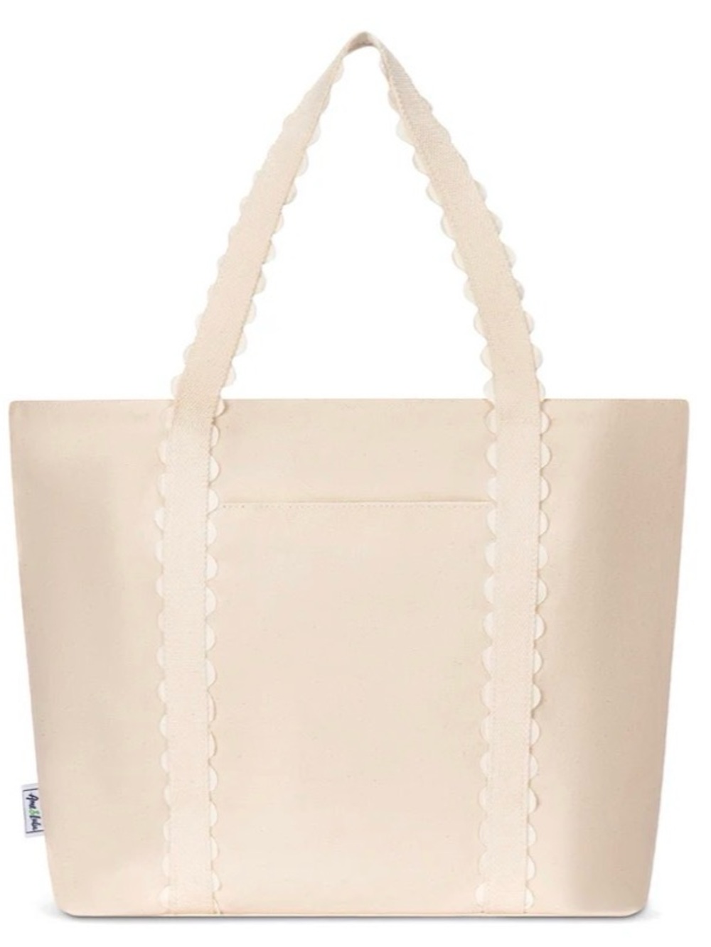Ame & Lulu Nantucket Beach Tote Bag | color: white natural